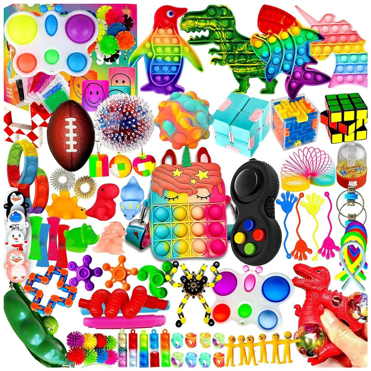 Cart In Mart 120 Pack Deluxe Bundle Sensory Fidget Toys For Kids Adults