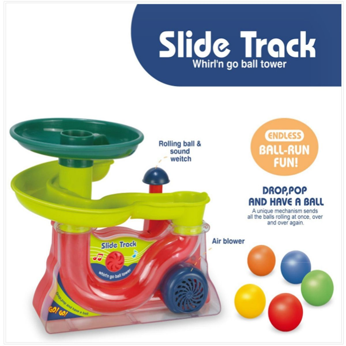 Cart In Mart Busy Ball Popper Musical Montessori Educational Toy For Baby & Toddler