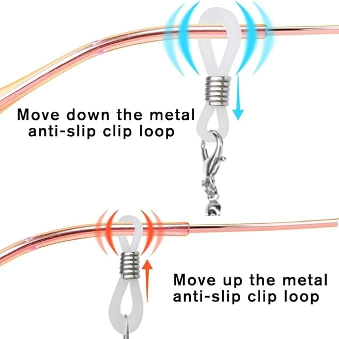 Cart In Mart 4 Piece Eyeglass Chains For Women Glasses Neck String Holder Cord Lanyard