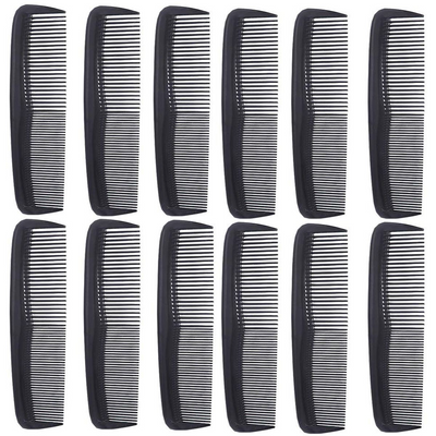 12-Pack Pocket Hair Combs | Fine-Tooth Travel Combs for All Hair Types | Cart In Mart