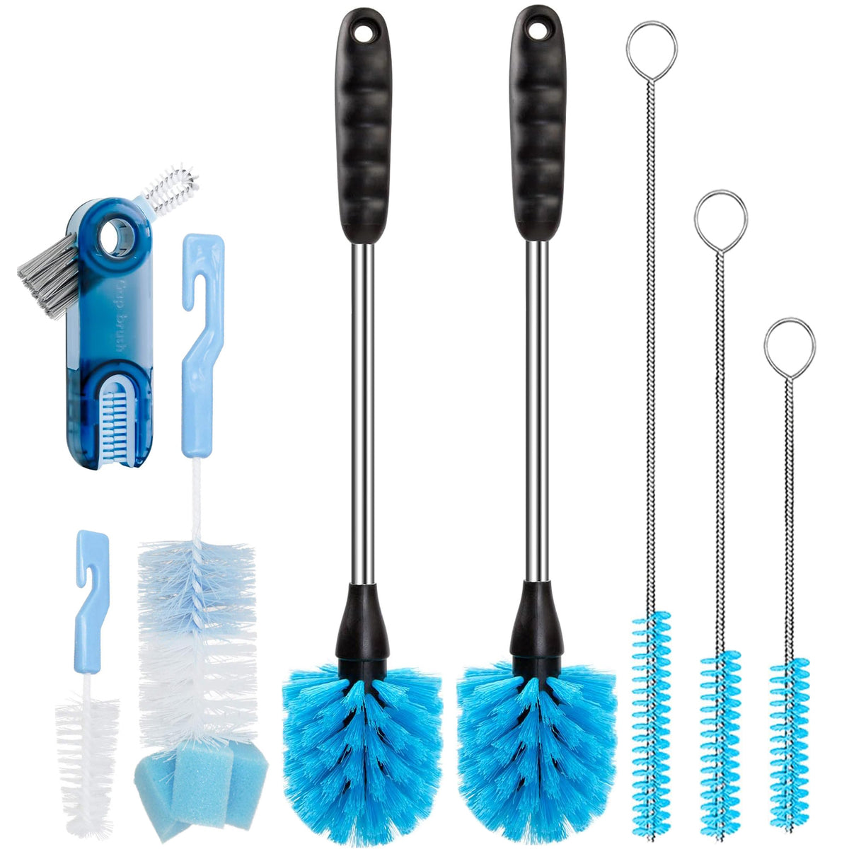 Cart In Mart 8 Pack Bottle Cleaner Brush Set For Decanter Baby Bottle Tumbler Cup Lid