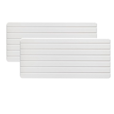Cart In Mart Water Absorbent Diatomite Coasters Rectangle Quick Drying Stone-2 Pack