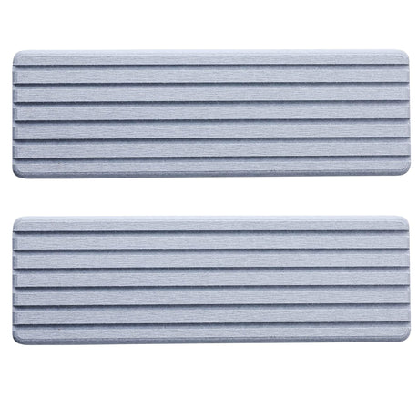 Cart In Mart Water Absorbent Diatomite Coasters Rectangle Quick Drying Stone-2 Pack