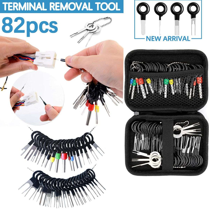 82 Piece Terminal removal Toolkit-Pin Extractor Terminals for Car