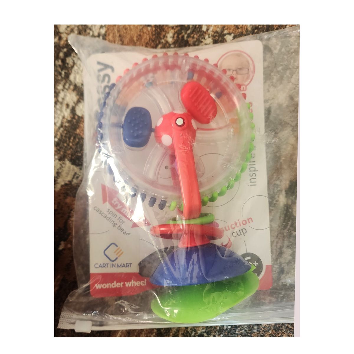 Cart In Mart Baby High Chair Toy Ferris Wheel-Suction Cup Spinner Activity Toddler