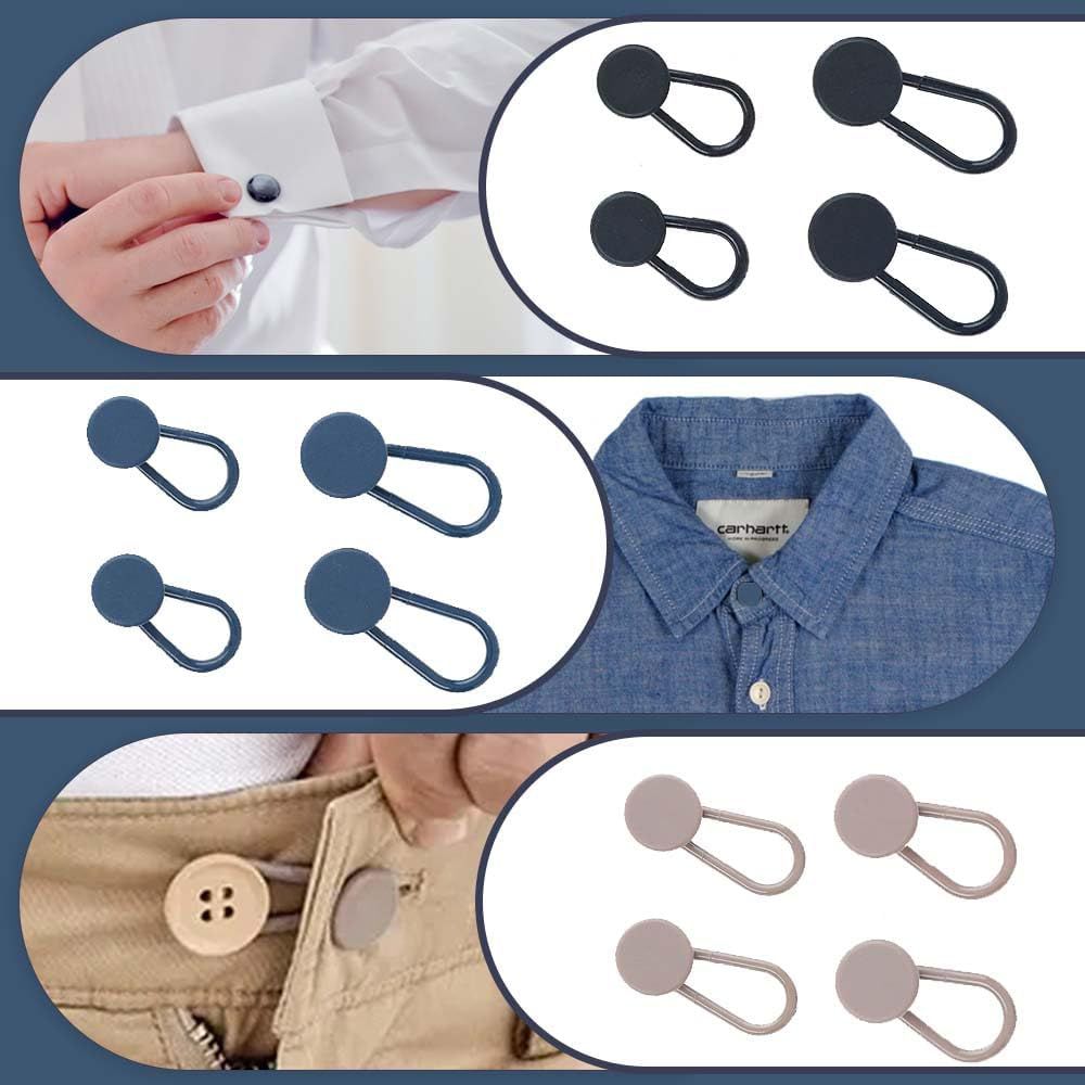 Cart In Mart 13 Piece Button Extenders for Jeans, Pants Waist Button Extenders