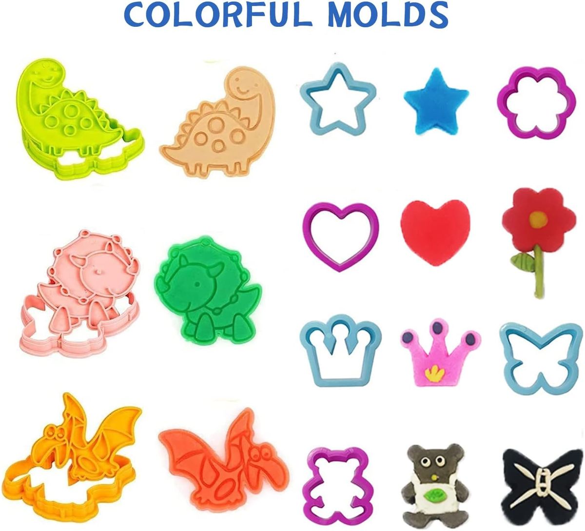 Cart In Mart 24 Colors Air Dry Modelling Clay Kit For Kids-Ultra Light & Soft- 64 Pcs