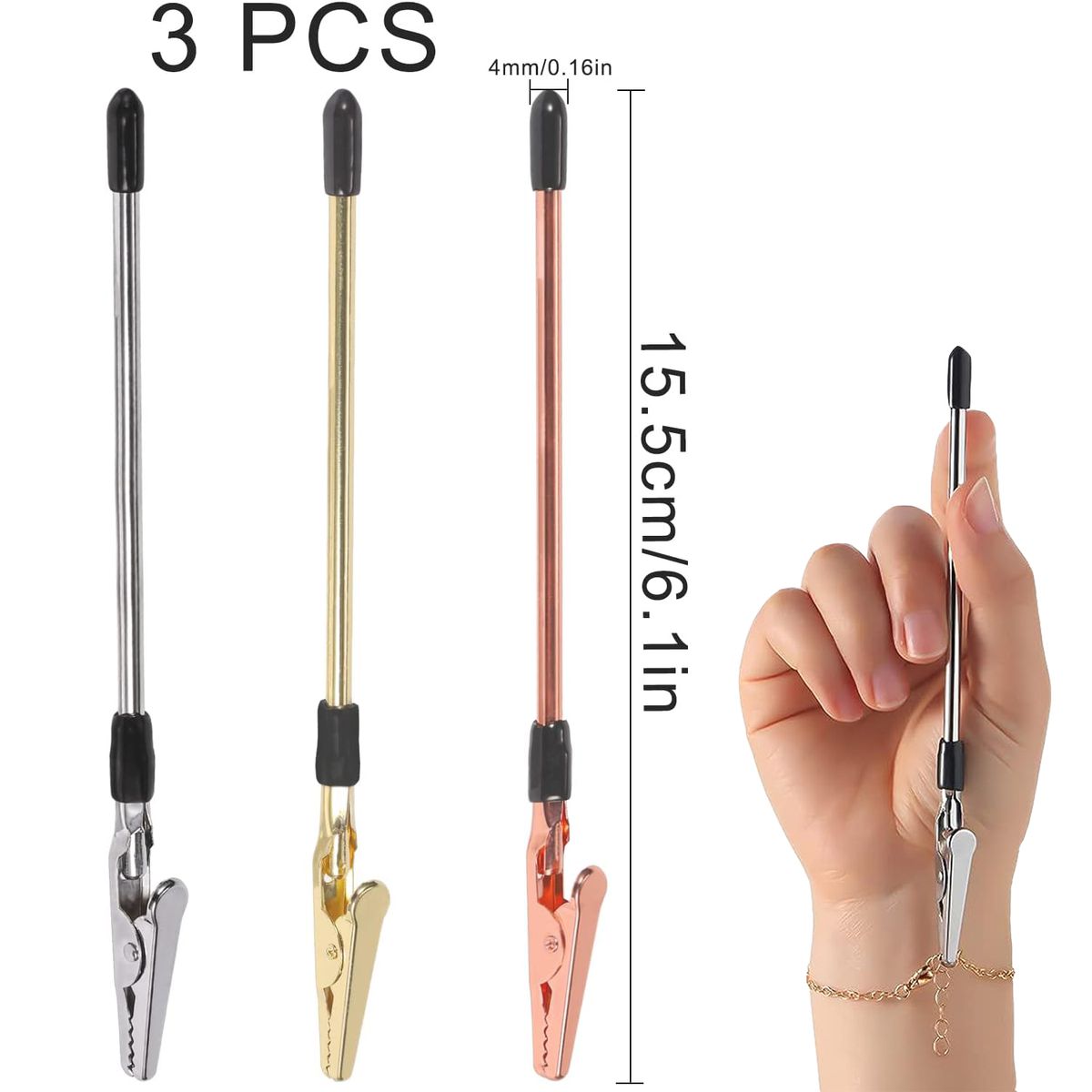 Cart In Mart 3 Piece Hand Bracelet Helper Tool Jewellery Clasps & Closures Fastener