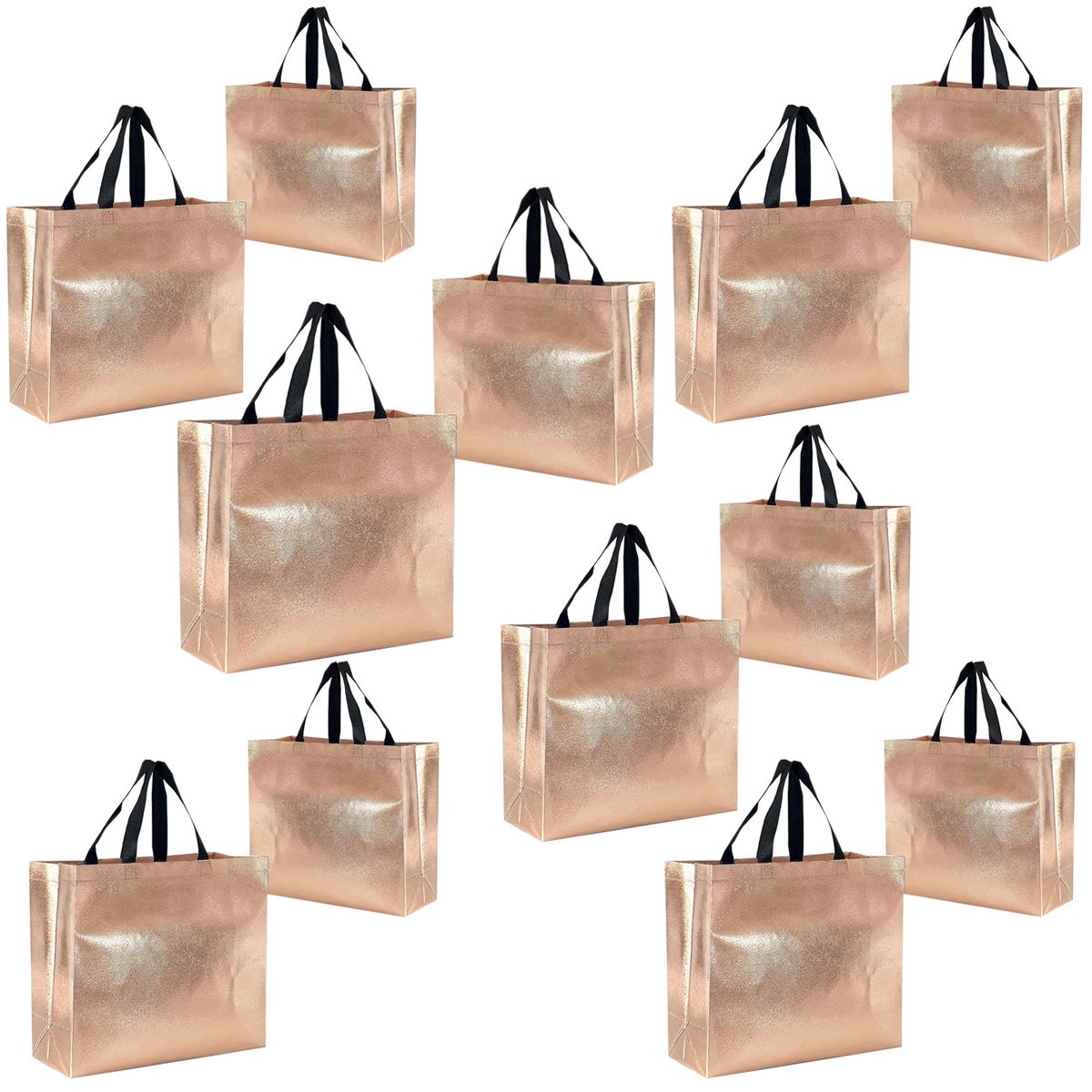 Cart In Mart 12 Pack Party Gift Bags Party Favor Goodie Bag Set With Handles For Birthday & Other Parties