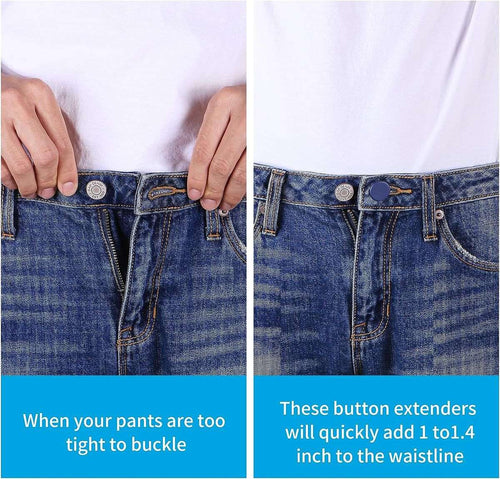 13 Piece Button Extenders for Jeans, Pants Waist Button Extenders