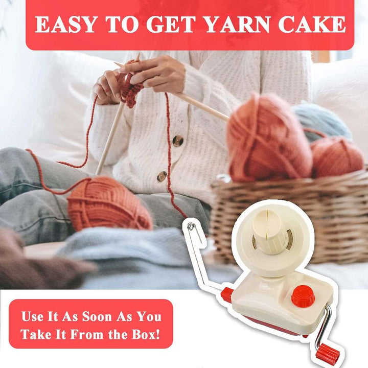 55 Piece Manual Yarn Ball Winder & Wool Stitch Knitting Needle Kit