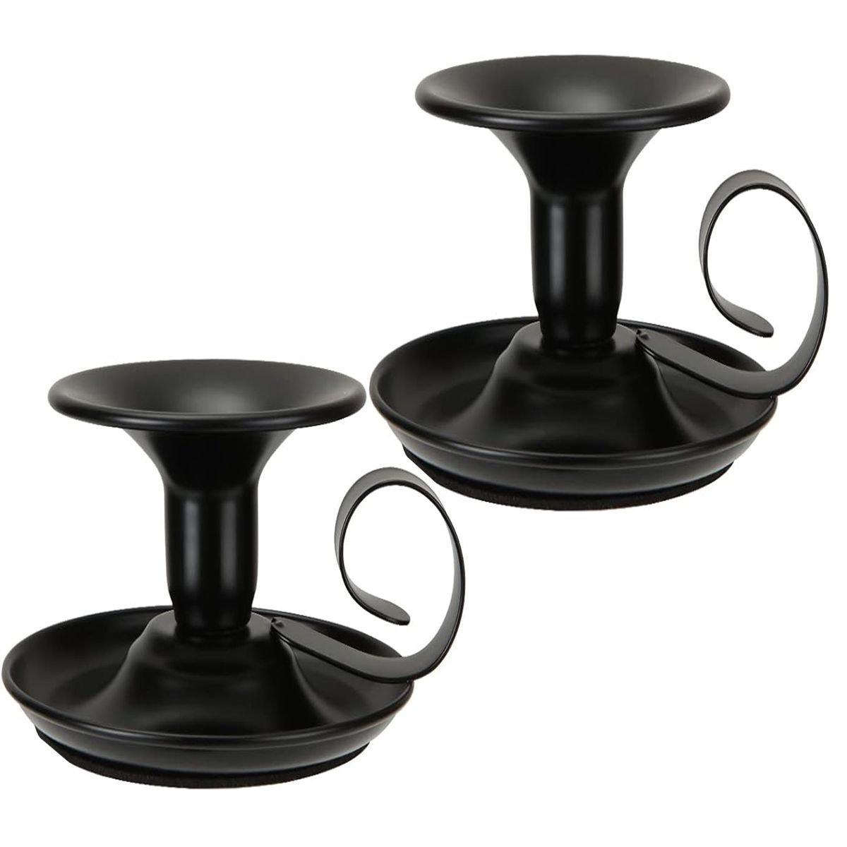 2 Pack Candle Holder Taper Candlestick Stand With Handles Table Decoration- Cart In Mart
