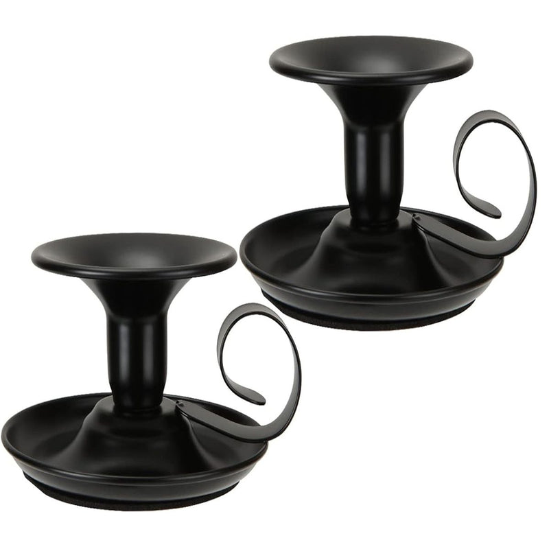 2 Pack Candle Holder Taper Candlestick Stand With Handles Table Decoration- Cart In Mart
