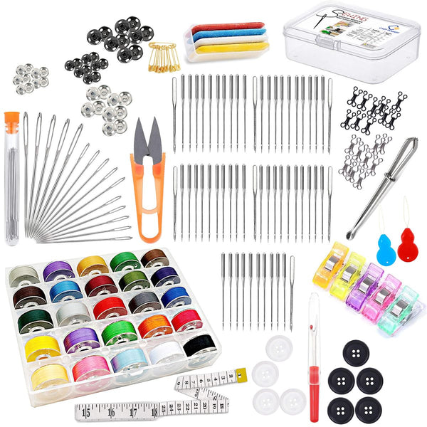 216 Piece Elite Sewing Machine Kit Accessories & Supplies With Needles