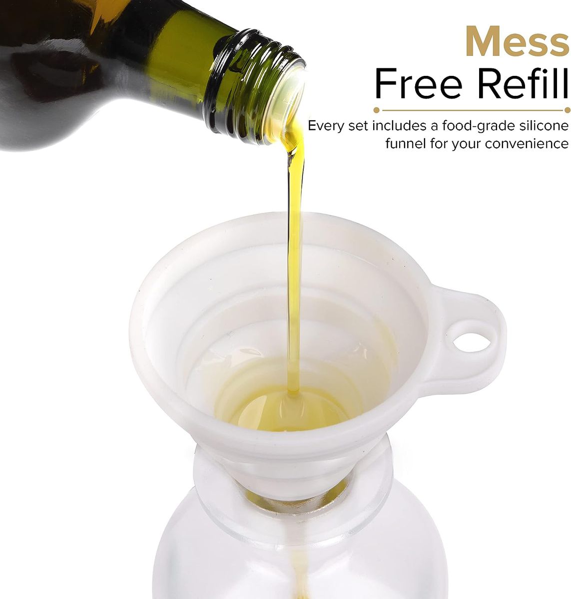 Cart In Mart 2 Pack Glass Olive Oil and Vinegar Dispenser Coffee Syrup Bottle Set - 500ml