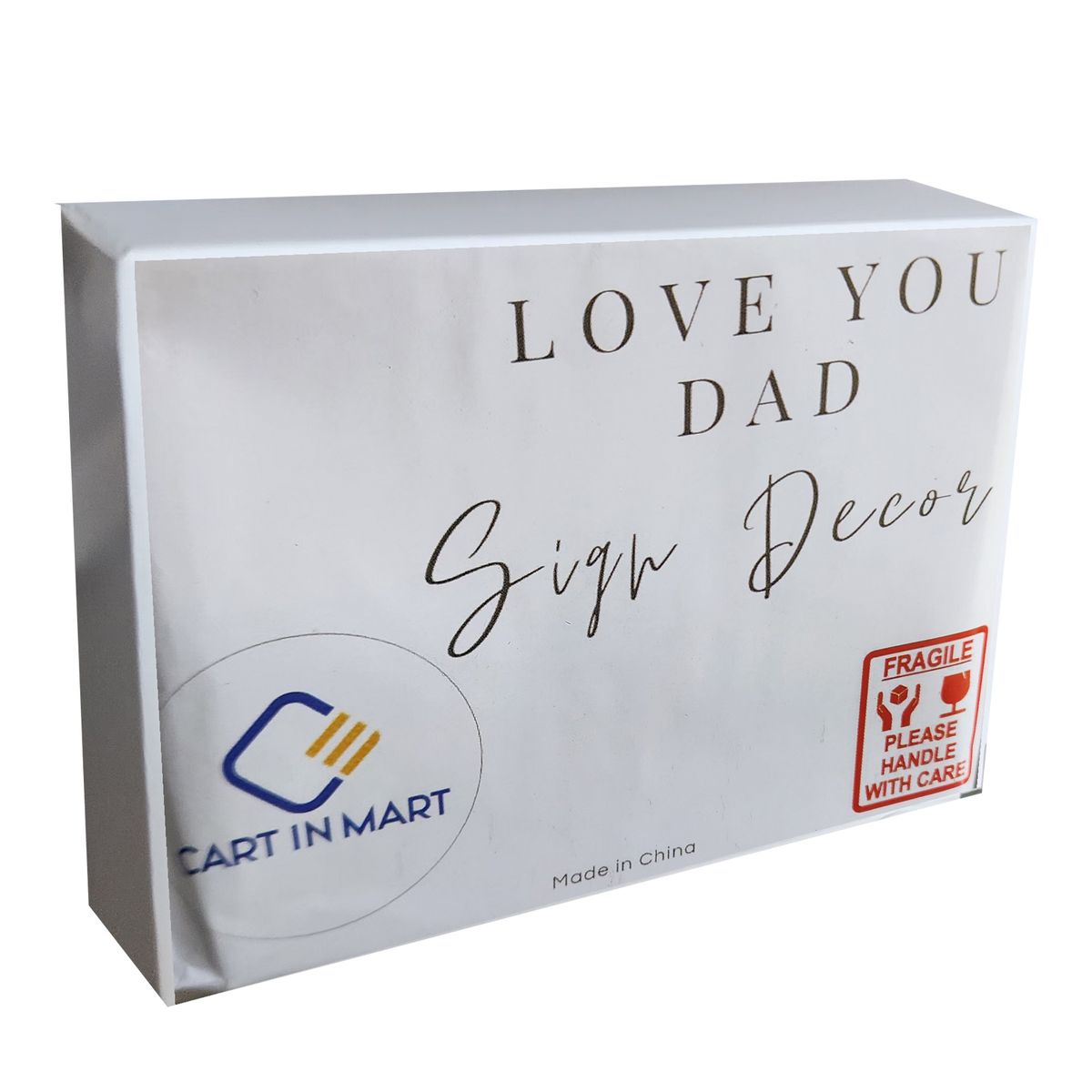Mini Acrylic Decorative Sign Gift For Dad Birthday Thank You Father's Day| Cart In Mart