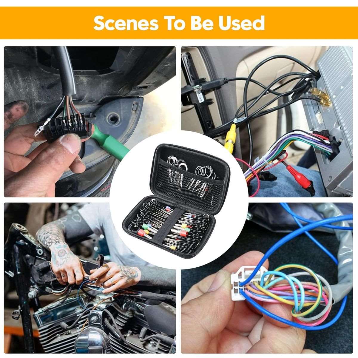82 Piece Terminal removal Toolkit-Pin Extractor Terminals for Car