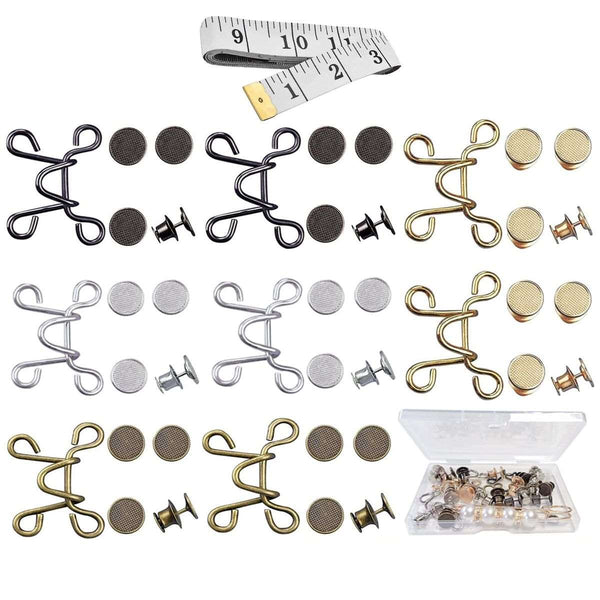 48 Pieces Adjustable Waist Buckle Extender No Sewing Waist Pants Clips