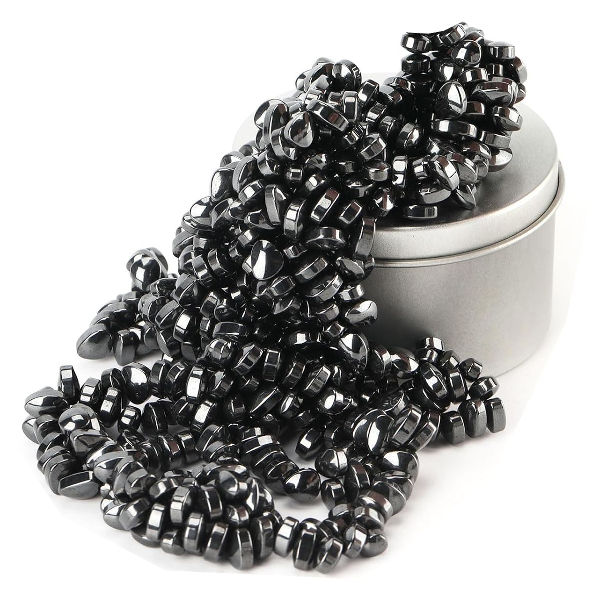 Cart In Mart | 500 Piece Ferrite Putty Fidget Toy Stones In Tin