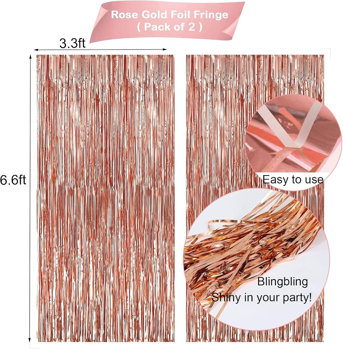 59Pcs Rose Gold Birthday Party Decoration Confetti Balloons Birthday Banner| Cart In Mart