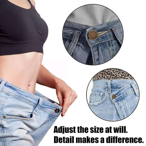 12 Pack Button Pins for Loose Jeans No Sew Snap Tack Instant Replacement