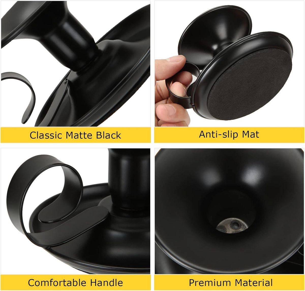 2 Pack Candle Holder Taper Candlestick Stand With Handles Table Decoration- Cart In Mart