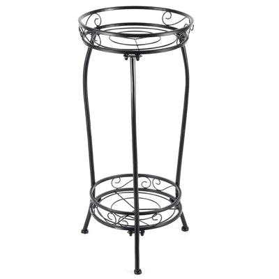 2 Tier Metal Plant Stand Indoor Outdoor 70cm High Flower Pot Display Holder | Cart In Mart