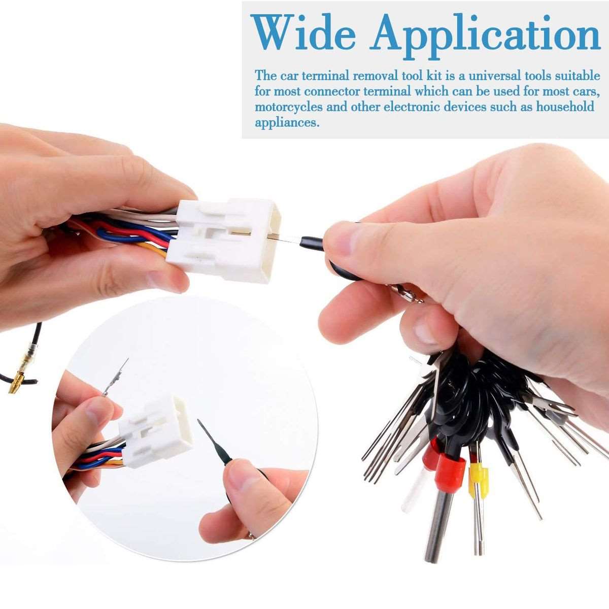 82 Piece Terminal removal Toolkit-Pin Extractor Terminals for Car