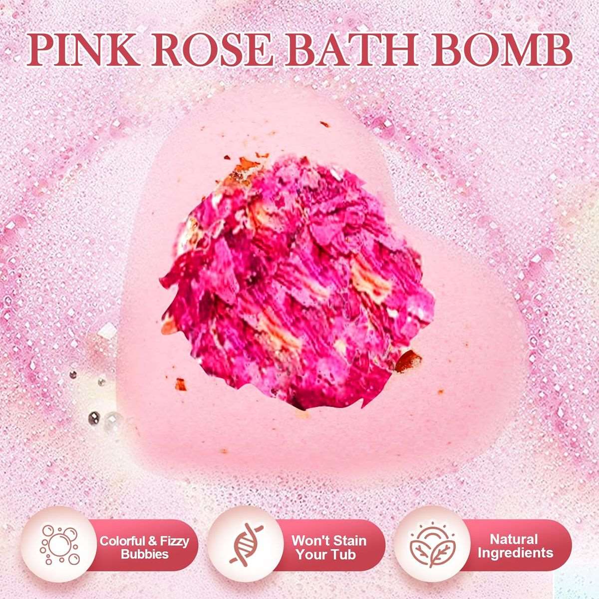13 Pieces Spa Gift Set For Women Birthday Christmas New Year Valentine-Pink