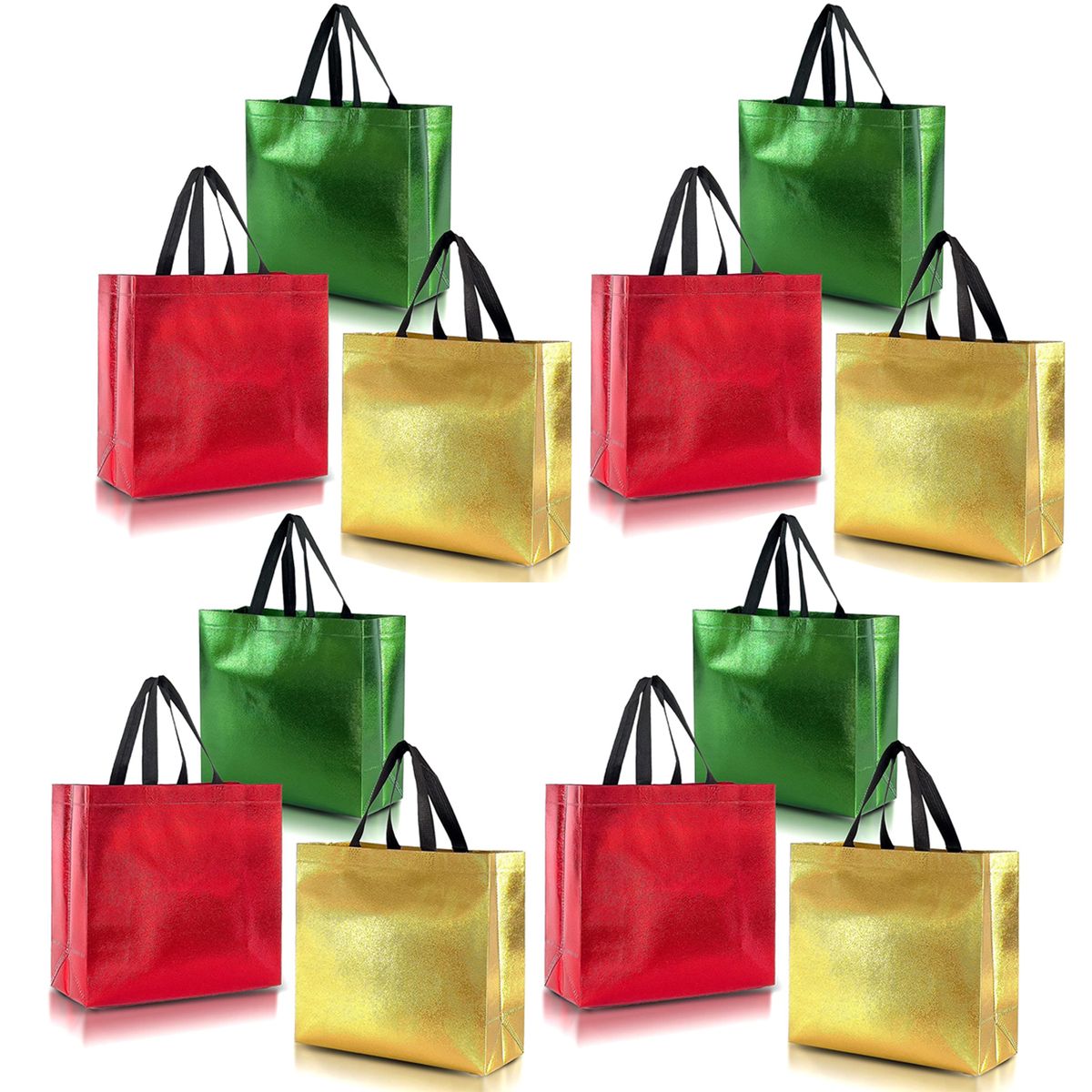Cart In Mart 12 Pack Party Gift Bags Party Favor Goodie Bag Set With Handles For Birthday & Other Parties