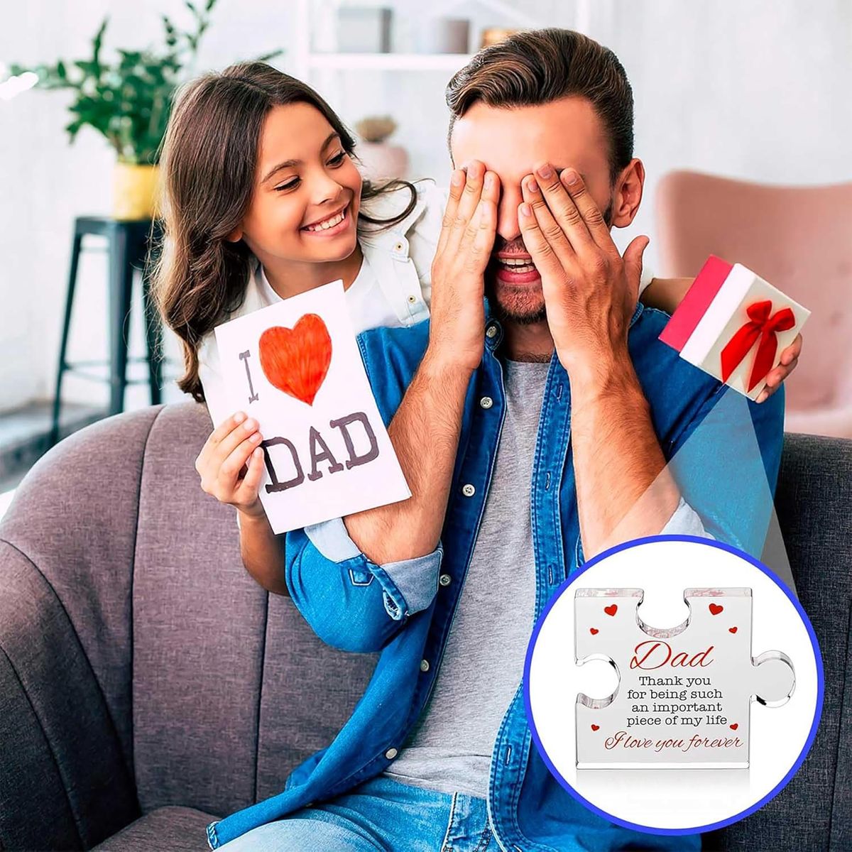 Mini Acrylic Decorative Sign Gift For Dad Birthday Thank You Father's Day| Cart In Mart