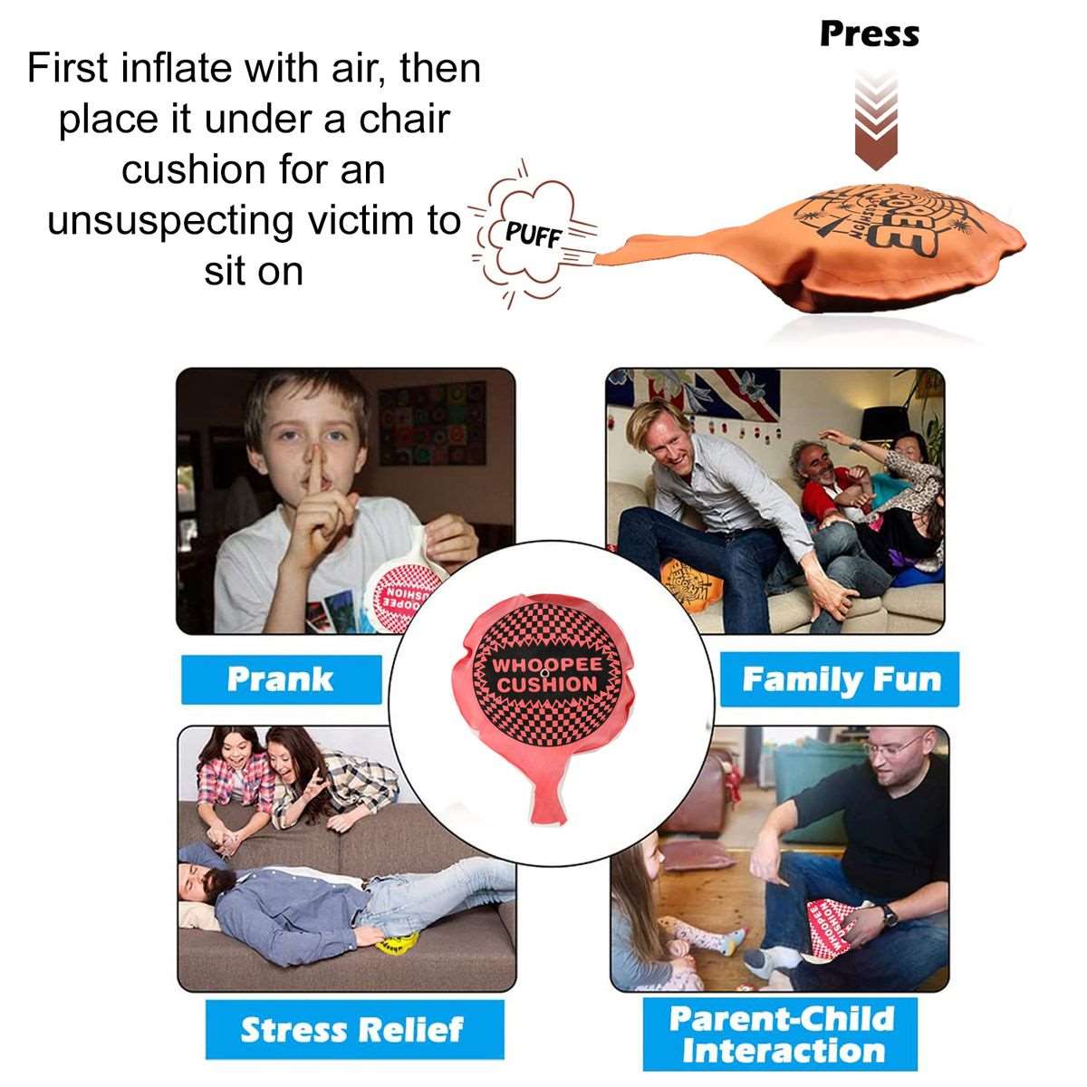10 Piece Prank Joke Kit with Fart Spray