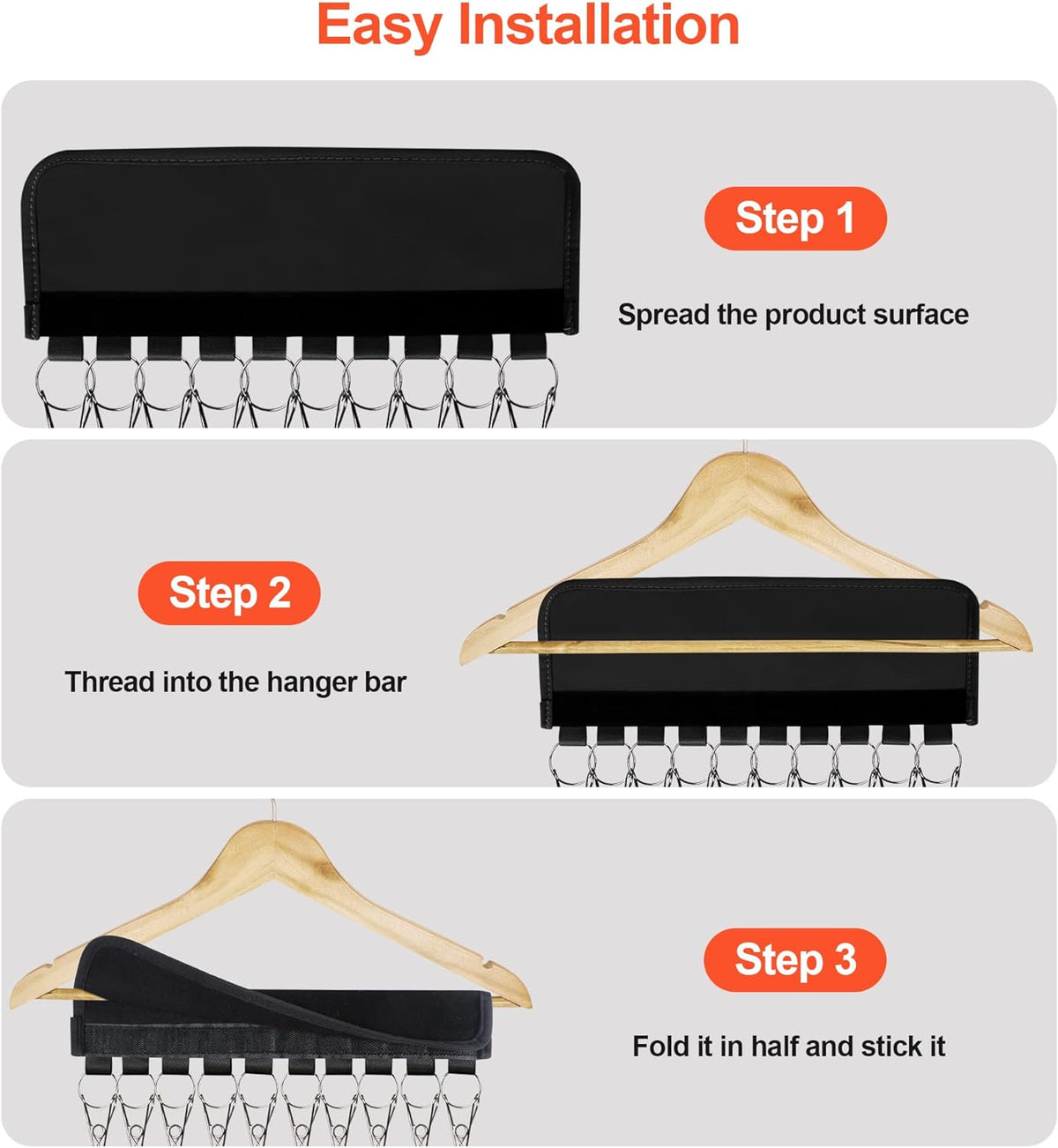 Hat Holders For Hanger Baseball Caps Rack Closet Organiser 10 Clips - 2 Pack