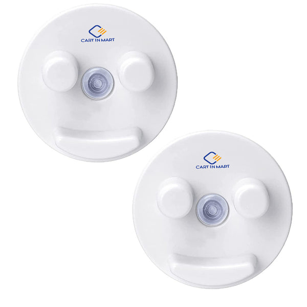 Sponge Holder For Kitchen Sink Bathroom Suction Cup - Smiley Face - 2 Pack