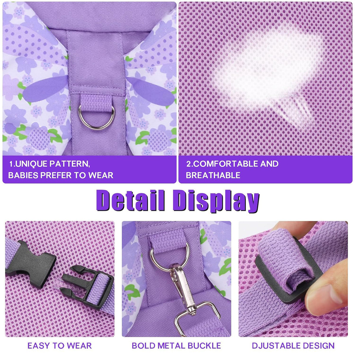 Cart In Mart 3 in 1 Toddler Harness Leash & Baby Anti Lost Wrist Link Holder For Walking