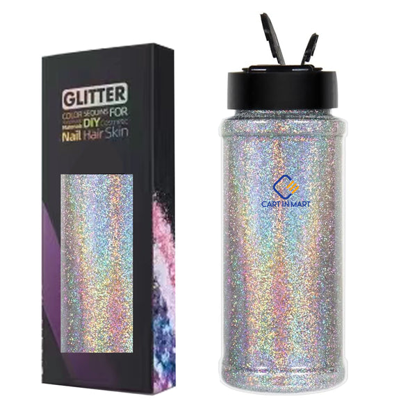 Holographic Ultra Fine Glitter Powder Bulk Laser Sequin For Nail Craft 180g