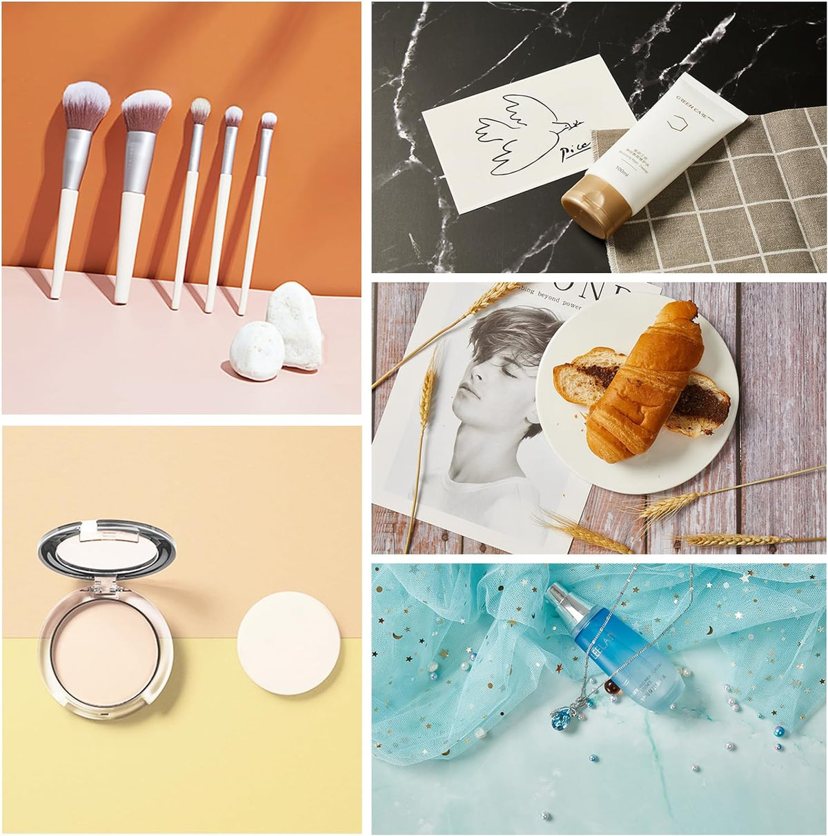 Cart In Mart Tabletop Photo Board Backdrop Kit Small Product Photography with 16 Pattern
