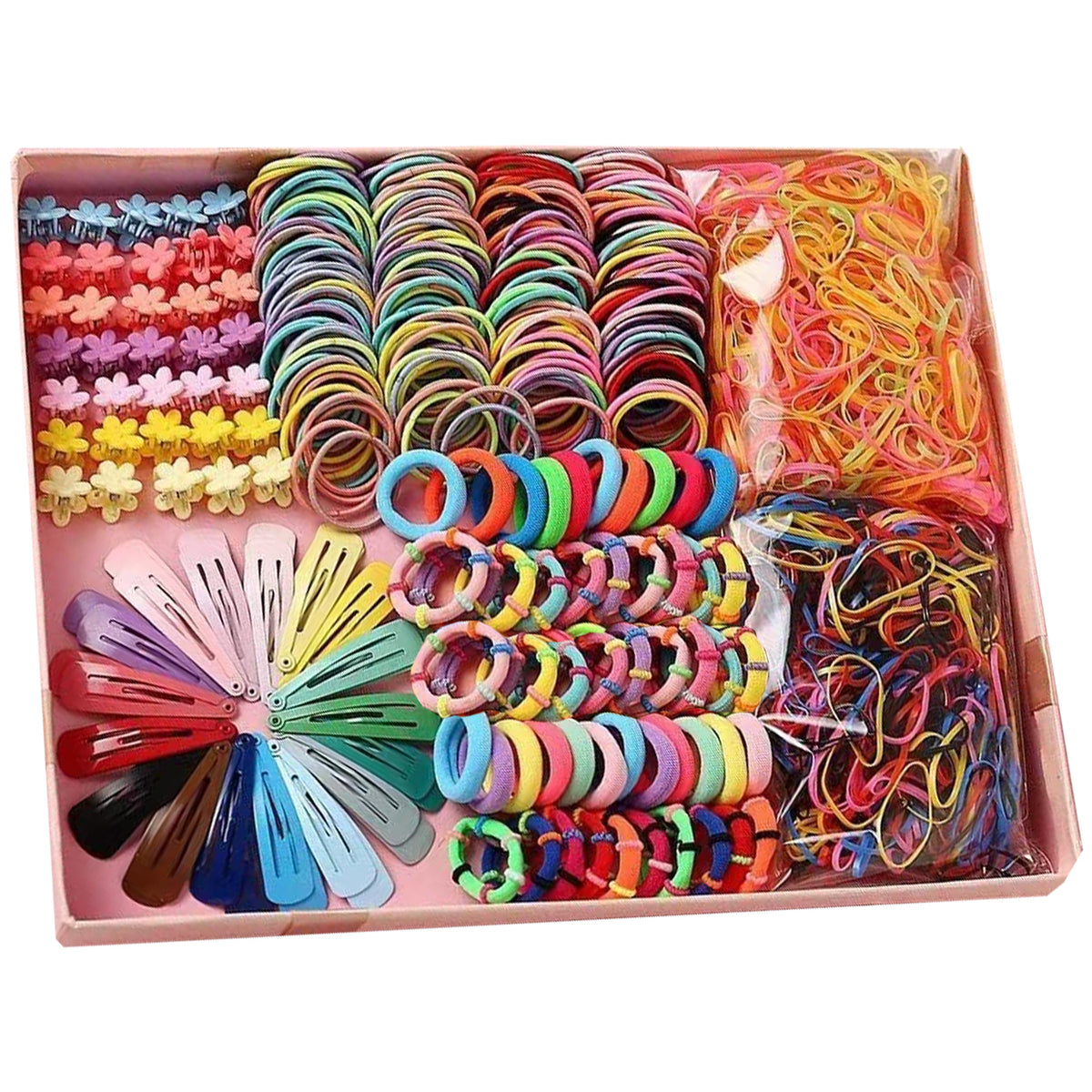 Cart In Mart 1119 Hair Clip Tie Accessories For Little Girls Rubber Band Ponytail Holder