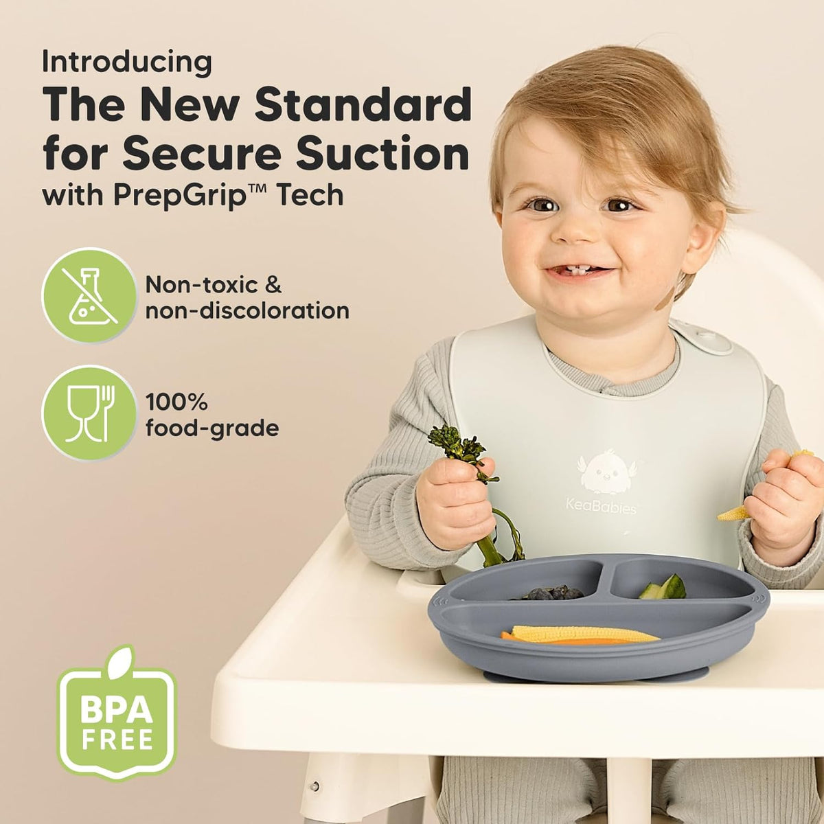 Cart In Mart 2 Pack (8 Piece) Silicone Baby Feeding Set Suction Plates Spoons Forks Cups