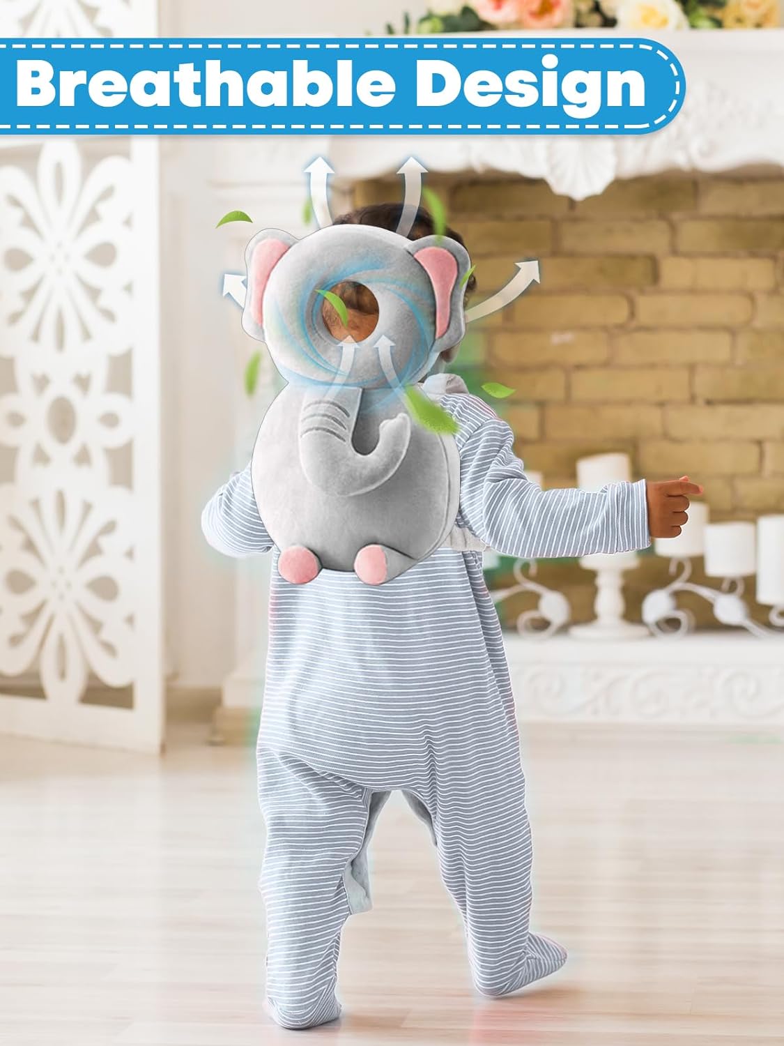 Cart In Mart Baby Head Protector Cushion Backpack With Knee Pads For Walking & Crawling