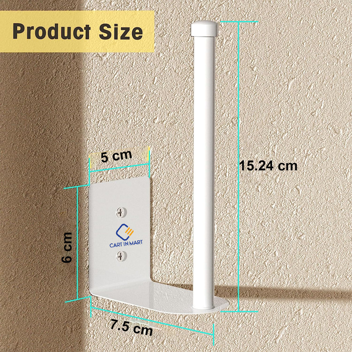 Cart In Mart 2 Pack Hat Racks Organiser For Baseball Caps Hanger Holder Door Wall - White