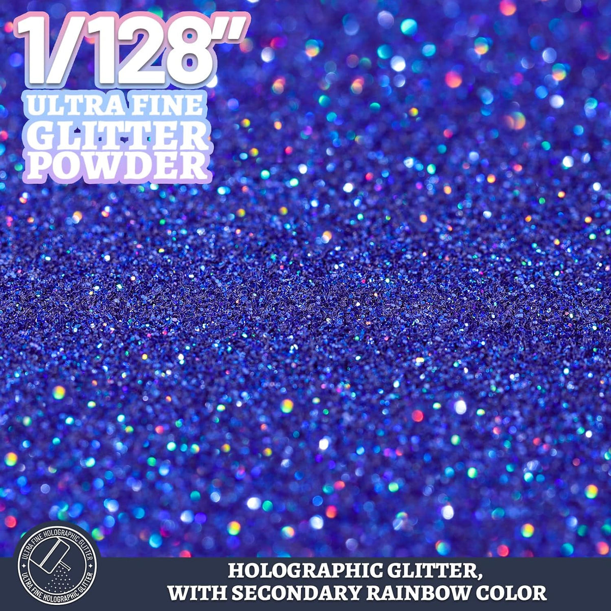 Cart In Mart Holographic Ultra Fine Glitter Powder Bulk Laser Sequin For Nail Craft 180g