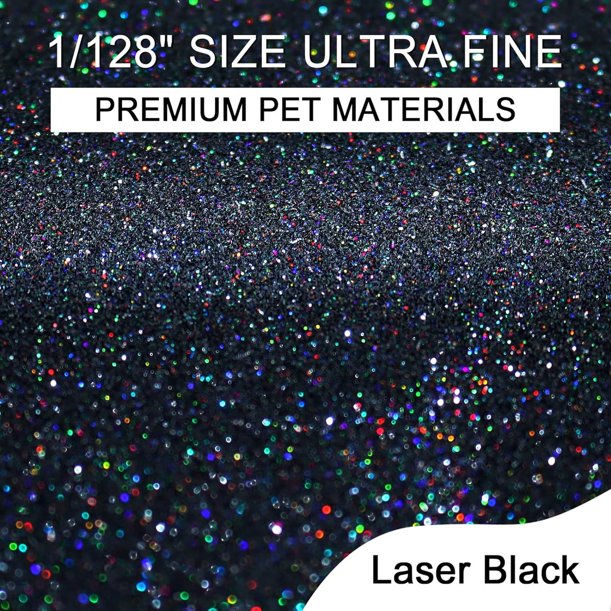 Cart In Mart Holographic Ultra Fine Glitter Powder Bulk Laser Sequin For Nail Craft 180g