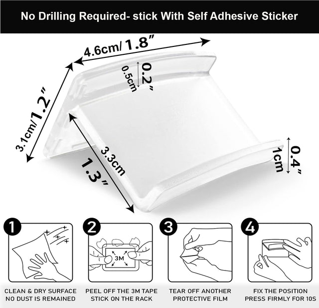 Adhesive Hat Hooks