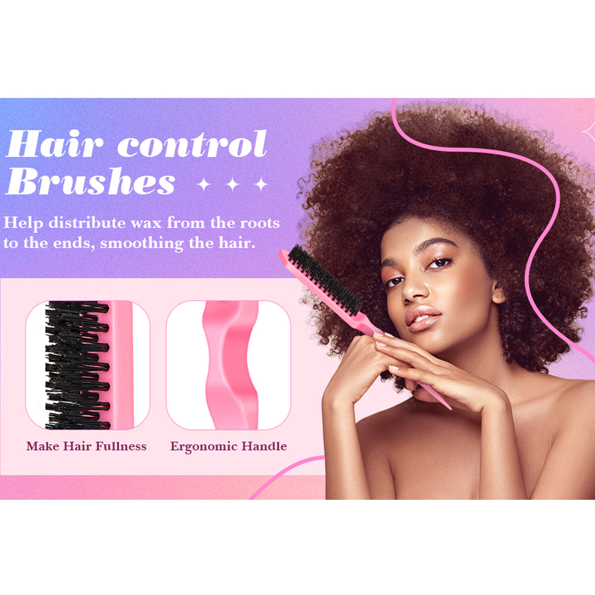 Cart In Mart 4 Pack Hair Styling Comb Set Teasing & Rat Tail Comb Edge Brush For Women