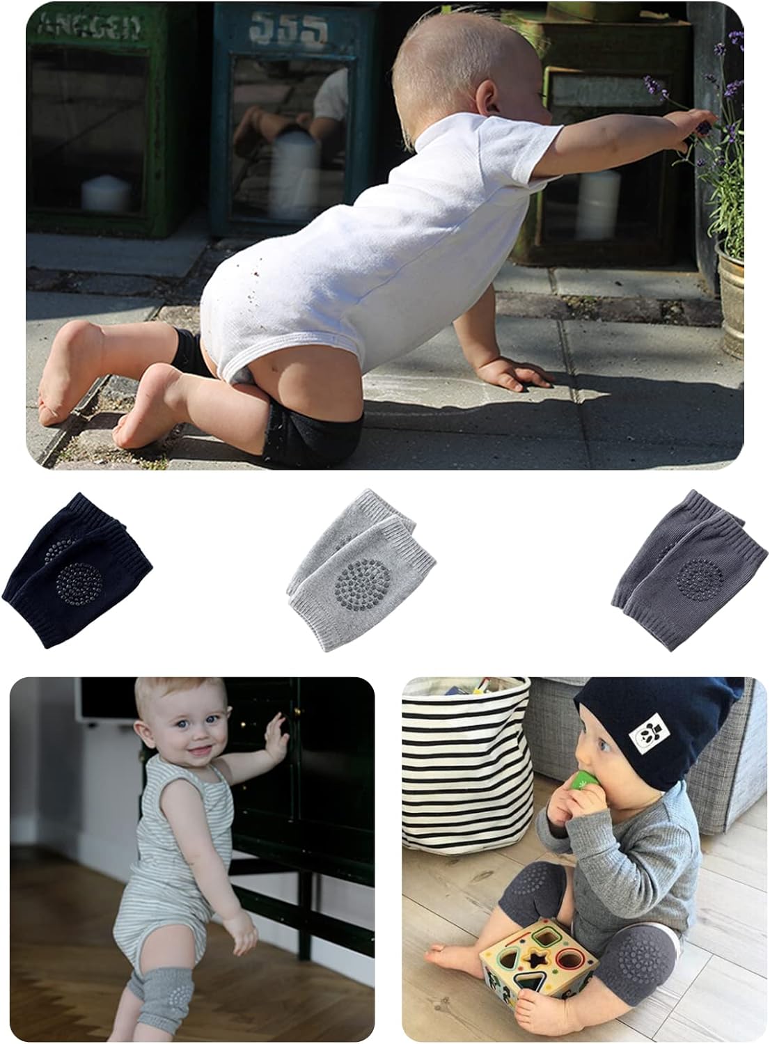 Cart In Mart Baby Head Protector Cushion Backpack With Knee Pads For Walking & Crawling