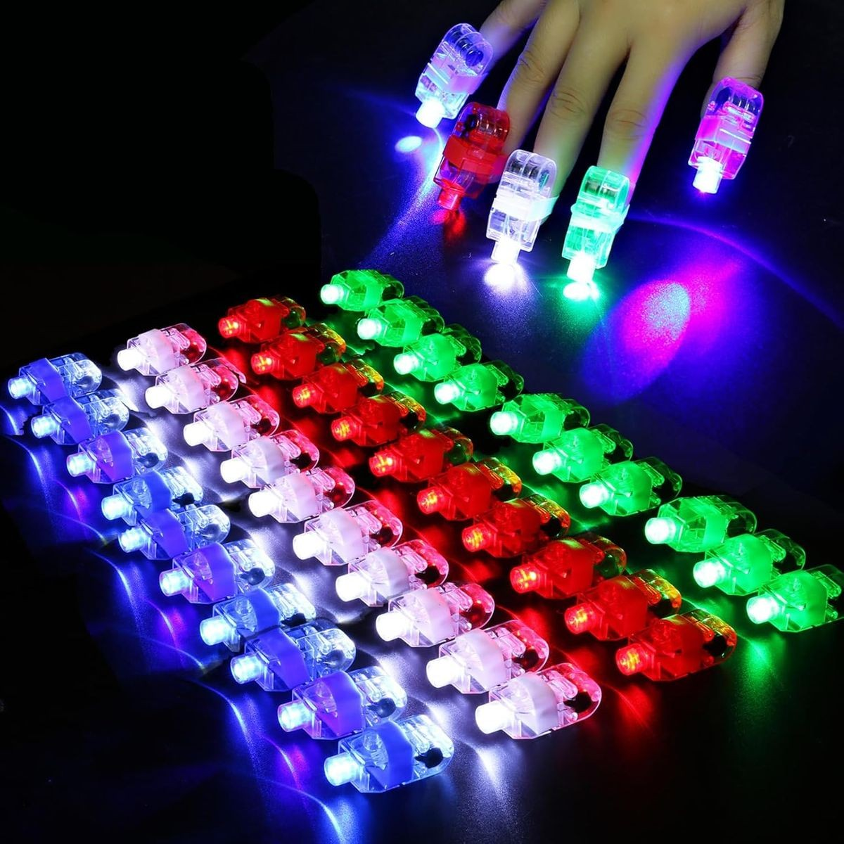 Cart In Mart 78 Piece Glow In The Dark LED Light Up Toy Bulk Party Favors For Adult Kids