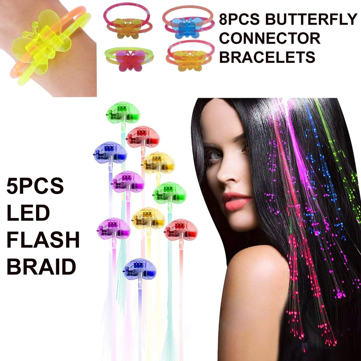 Cart In Mart 290 Pack Glow In The Dark Party Supplies Bulk LED Light Up Party Favor Toys