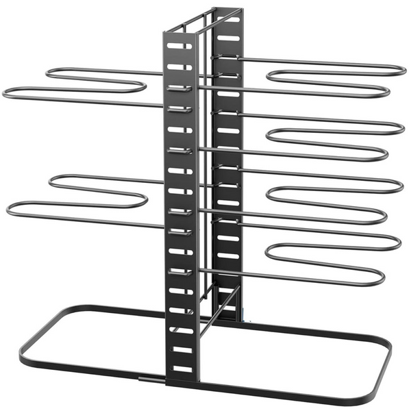 Cart In Mart 8 Tier Pot And Pan Organiser Rack Adjustable Under Or In Cabinet- 3 Methods