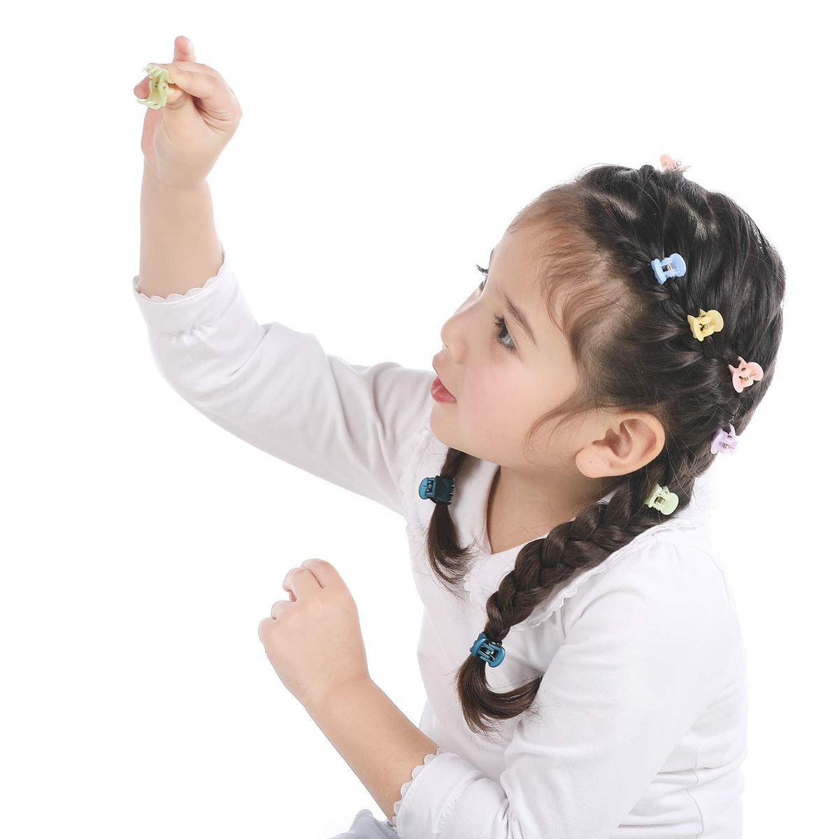 Cart In Mart 72 Pack Durable Mini Hair Claw Clips For Girls & Women Hairstyles-21 Colors